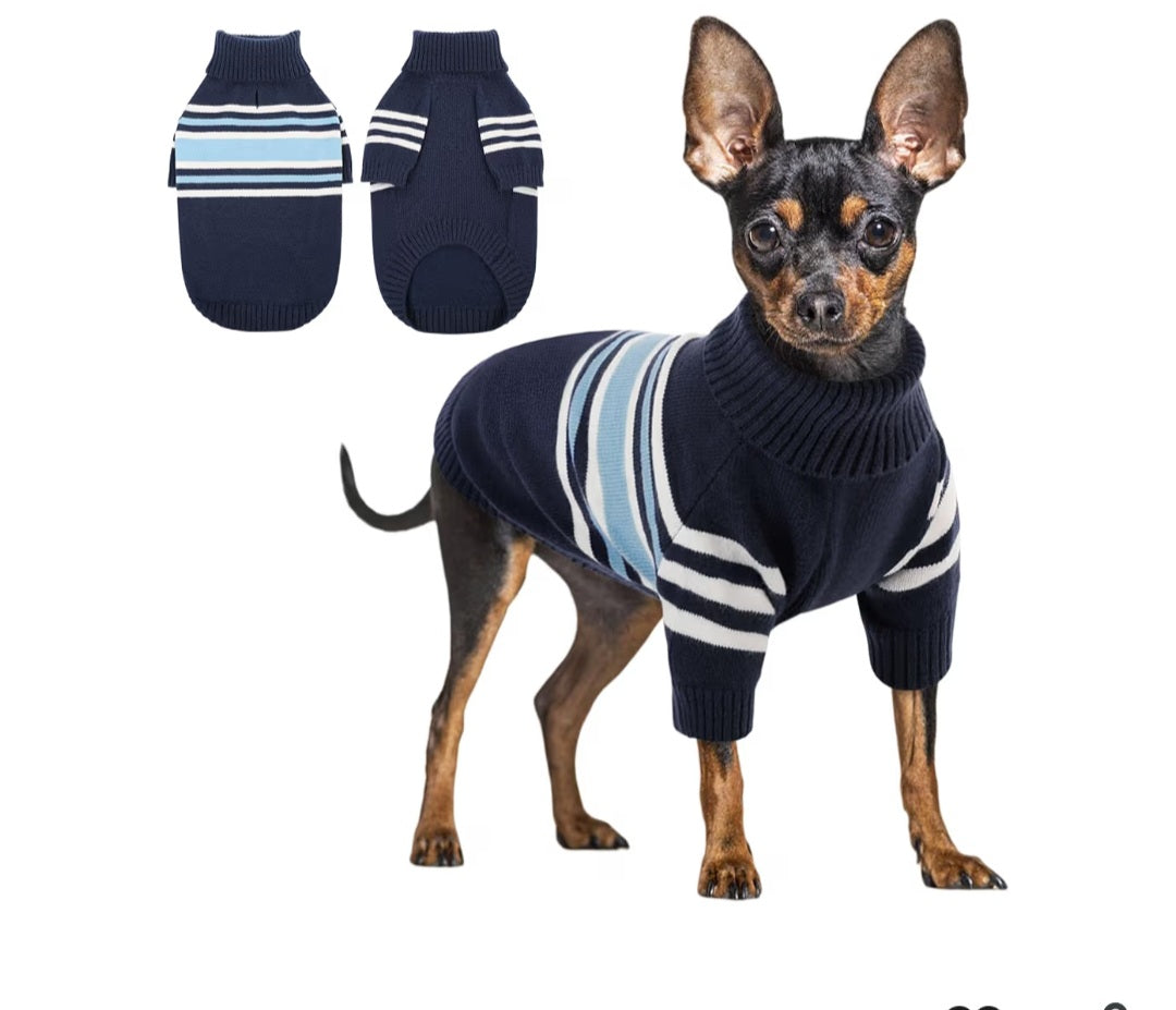 Suéter Talla XS rayas azul