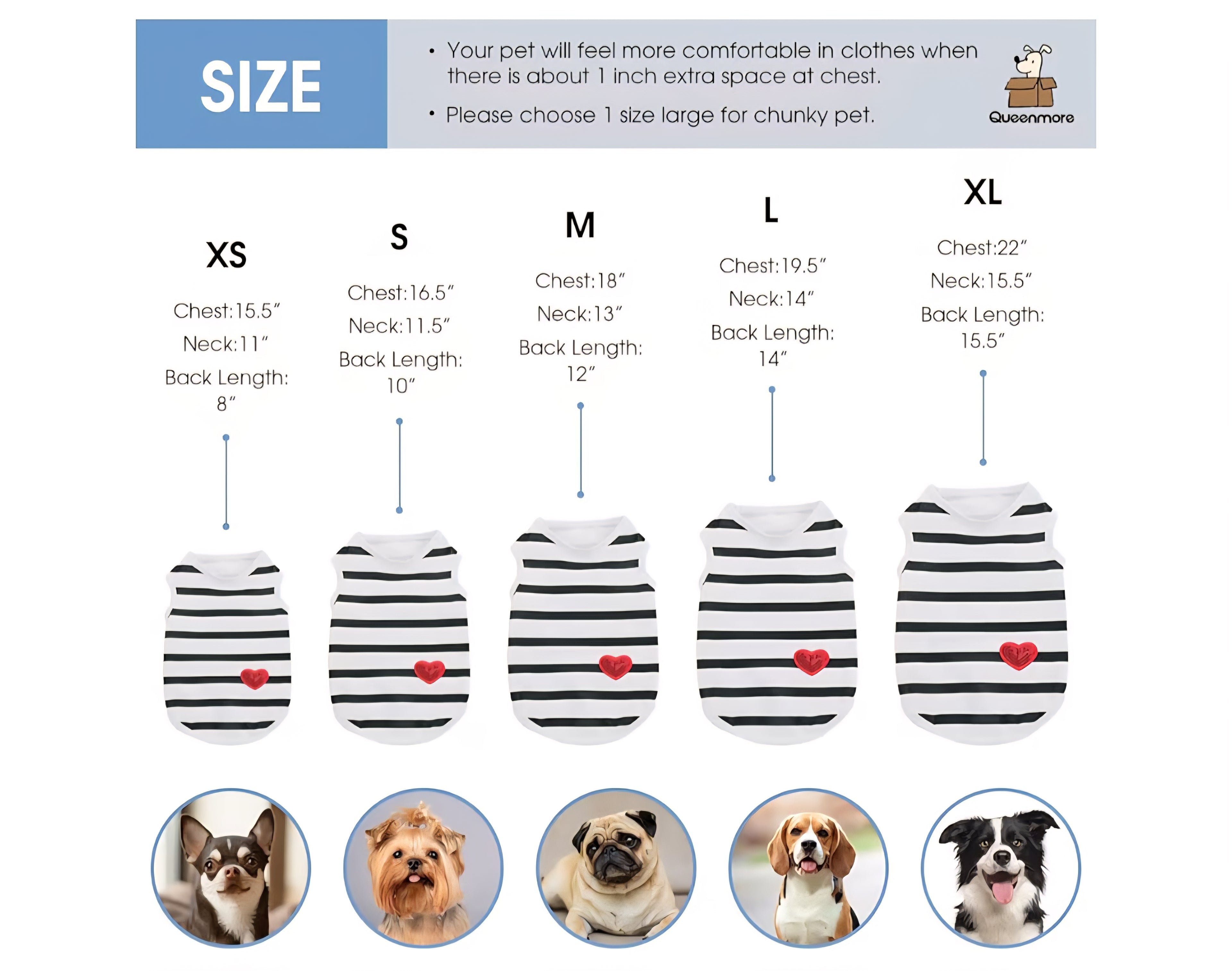 Camisa para perro pequeño Talla S