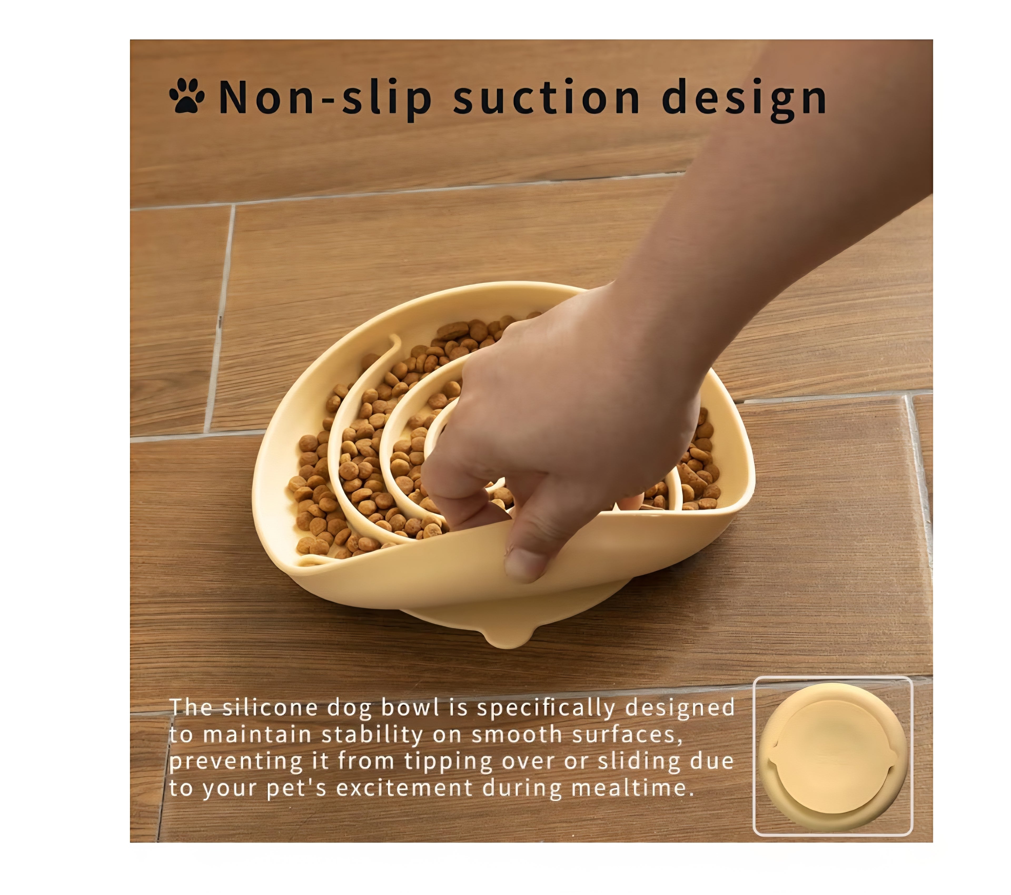 Cuenco para alimentación lenta celeste