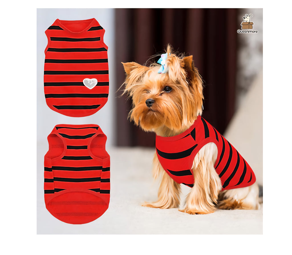 Camiseta Talla XS Rojo y Negro